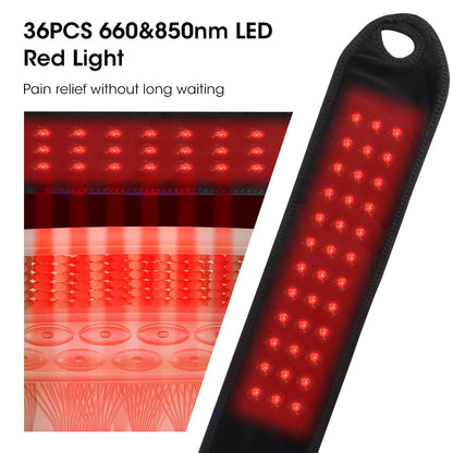 Wireless Red Light Therapy Wrap with Heat & Vibration for Knee, Elbow, Wrist & Ankle