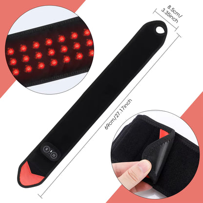 Wireless Red Light Therapy Wrap with Heat & Vibration for Knee, Elbow, Wrist & Ankle