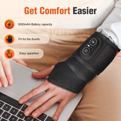 Wireless Red Light Therapy Wrap with Heat & Vibration for Knee, Elbow, Wrist & Ankle
