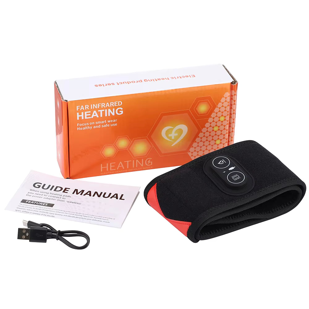Wireless Red Light Therapy Wrap with Heat & Vibration for Knee, Elbow, Wrist & Ankle