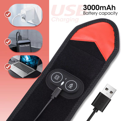 Wireless Red Light Therapy Wrap with Heat & Vibration for Knee, Elbow, Wrist & Ankle
