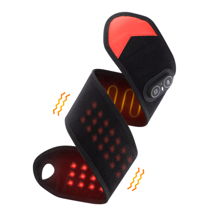 Wireless Red Light Therapy Wrap with Heat & Vibration for Knee, Elbow, Wrist & Ankle