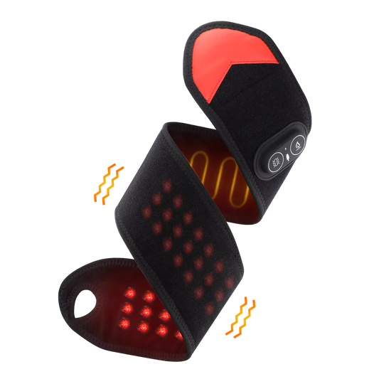 Wireless Red Light Therapy Wrap with Heat & Vibration for Knee, Elbow, Wrist & Ankle